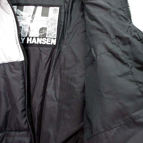 ヘリーハンセン HELLY HANSEN ビッグロゴ ダウンジャケット シルバー ブラック 黒 L ZN19810 メンズ_画像4