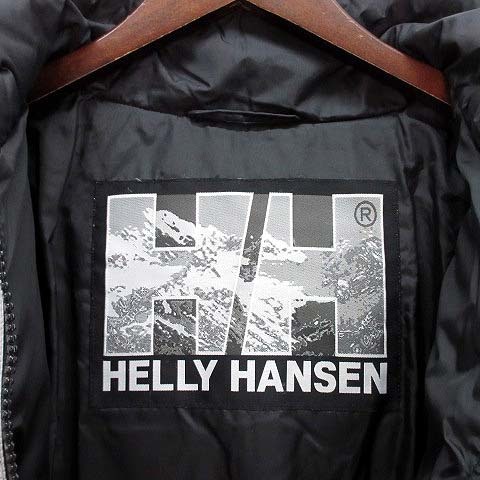 ヘリーハンセン HELLY HANSEN ビッグロゴ ダウンジャケット シルバー ブラック 黒 L ZN19810 メンズ_画像3