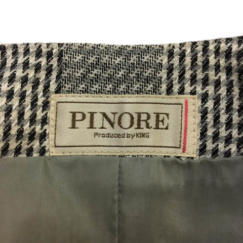 ピノーレ PINORE ジャケット ノーカラー ダブル 長袖 白 黒 ホワイト ブラック レディース_画像5