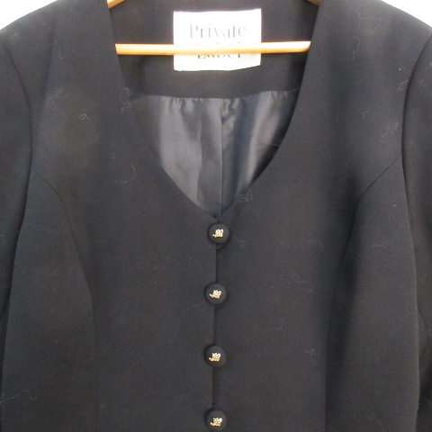  Private Label Private label no color jacket long height total lining single button wool M black black /FF9 lady's 