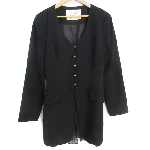  Private Label Private label no color jacket long height total lining single button wool M black black /FF9 lady's 