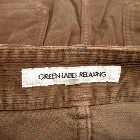 グリーンレーベルリラクシング ユナイテッドアローズ green label relaxing 台形スカート コーデュロイスカート ひざ丈 40 ブラウン 茶 /MS_画像4