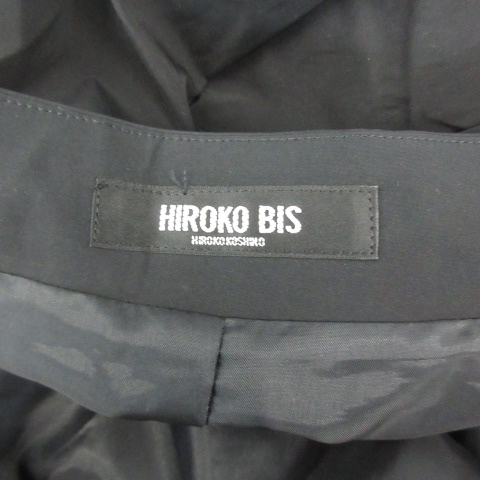ヒロコビス HIROKO BIS フレアスカート ミモレ丈 9 ブラック 黒 /YM25 レディース_画像4