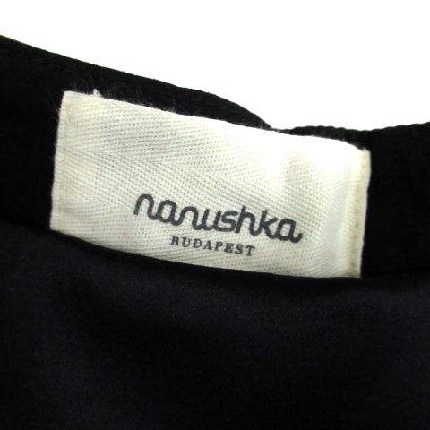 nan-shukananushka flair skirt mini height plain XS black black /SM23 lady's 