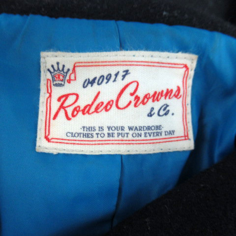 ロデオクラウンズ Rodeo Crowns ジャケット ミドル丈 フード付き 無地 2 黒 ブラック /SY14 レディース_画像3