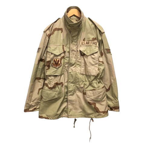 ヴィンテージ 米軍 M65 Field Jacket DLA100-89-C-0435 LINER フィールドジャケット デザートカモ SMALL SHORT 茶 ベージュ メンズ