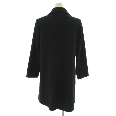  rosso ROSSO Urban Research coat pea coat long double wool . made in Japan black black F lady's 