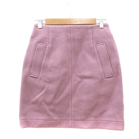  slow b Iena SLOBE IENA tight skirt Mini wool 36 red purple purple /MN lady's 