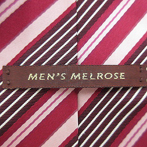 メンズメルローズ MEN'S MELROSE ネクタイ レギュラータイ 絹 シルク