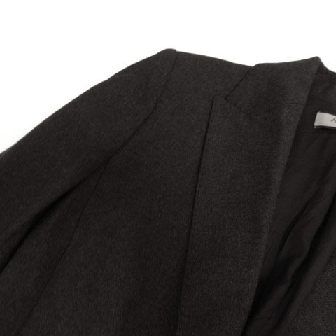 アンクライン ANNE KLEIN スーツ パンツスーツ ジャケット ピークドラペル シングル 1B パンツ ウール混 日本製 グレー 5_画像4
