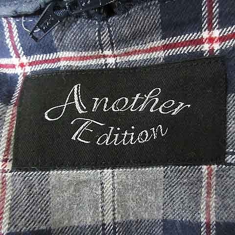  Another Addition ANOTHER EDITION Arrows coat to wrench springs long sleeve cotton plain S navy blue navy outer /MO lady's 