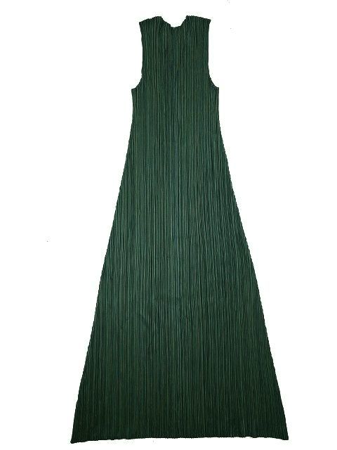 美品 ISSEY MIYAKE イッセイミヤケ ワンピース グリーン-
