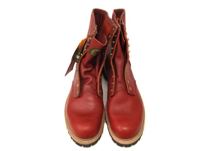 未使用品 レッドウィング REDWING 93年製 半円犬タグ 899 ロガーブーツ デッドストック アイリッシュセッター オロラセット 13EE_画像2