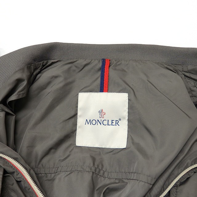 モンクレール MONCLER LYON ナイロン ジャケット パーカー ブルゾン 長袖 2 グレーベージュ 510914107805 メンズ_画像4
