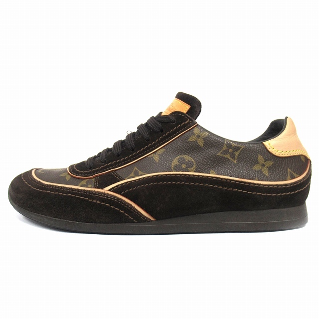 ルイヴィトン LOUIS VUITTON モノグラム スエード レザー スニーカー