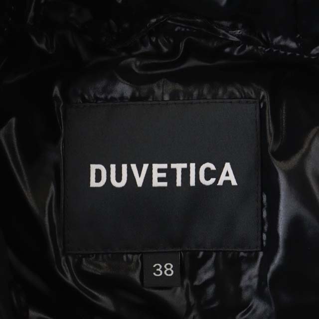 デュベティカ DUVETICA SIONED ダウンコート アウター ロング 総裏地 ジップアップ 38 黒 ブラック /CM ■OS レディース_画像3