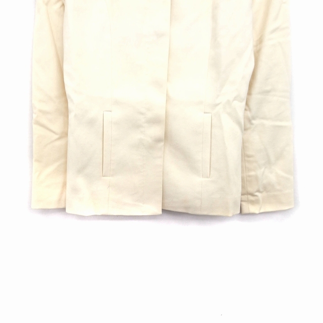  Queens Court QUEENS COURT coat outer turn-down collar Short wool simple 2 ivory white /KT13 lady's 