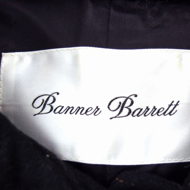 バナーバレット Banner Barrett トレンチ コート アウター ミディ丈 シングル ベルト 無地 黒 ブラック /NT29 レディース_画像3