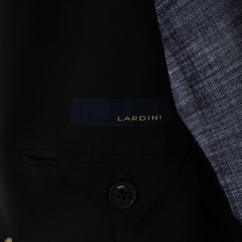 ラルディーニ LARDINI テーラードジャケット シングル 3B 段返り ウール 46 S 紺 ネイビー JG32526AMQ /BM メンズ_画像3