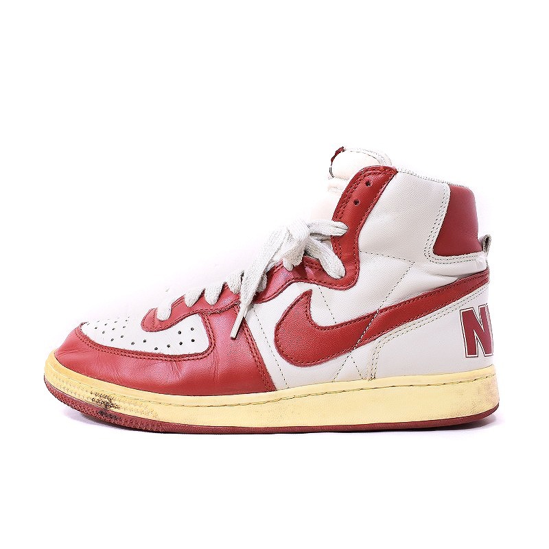 ナイキ NIKE TERMINATOR HIGH (VNTG) BE TRUE YOUR SCHOOL ターミネーターハイ US9 白 ホワイト 赤 レッド 318677-061 メンズ