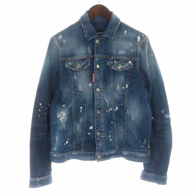 パステルオリーブ 値下げ!!dsquared2ペンキ加工トラウザーズ46 | www