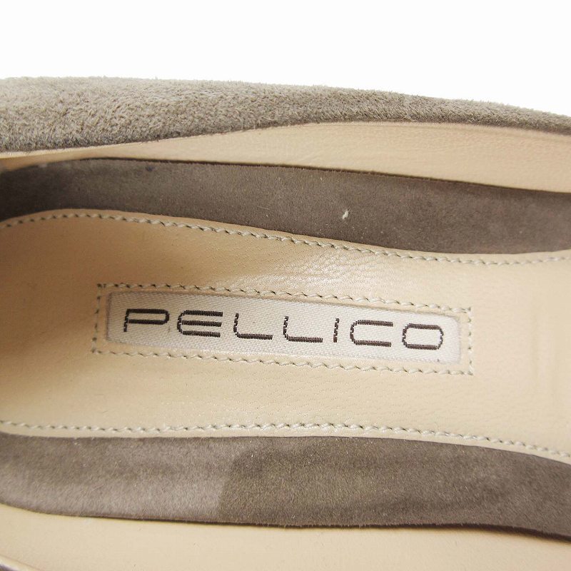 美品 ペリーコ PELLICO スエード パンプス シューズ 靴 ポインテッドトゥ レザー サイズ36 23.0cm 茶 ブラウン レディース/1/YBA12_画像5