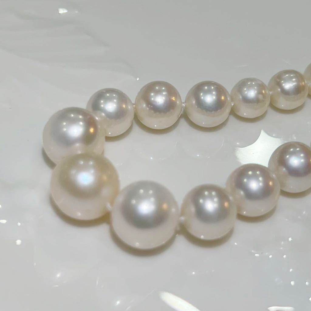 85cm黒蝶 真珠 タヒチパール 9-14mm グラデーションネックレス 鑑別-