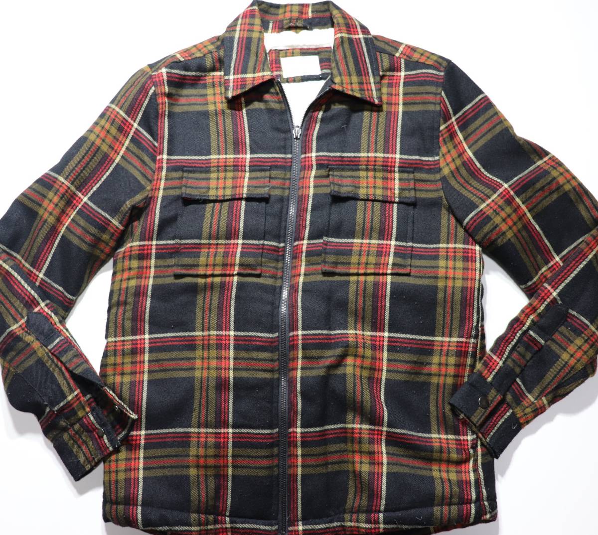 ヤフオク! - ZARA MAN△内側がボア△ジャケット△チェック柄△サイ...