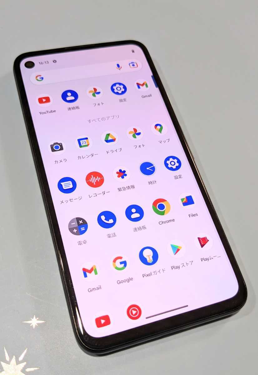 送料無料☆超美品☆Google Pixel 4a 128GBジャストブラックSIMフリー