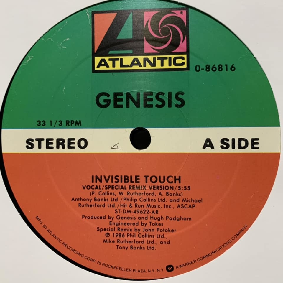 ◆ Genesis - Invisible Touch (Extended Version) ◆12inch US盤 ディスコ・ヒット!!_画像2