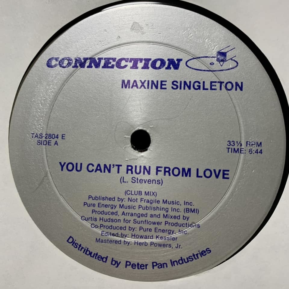 ◆ Maxine Singleton - You can't run from love ◆12inch US盤　_画像1