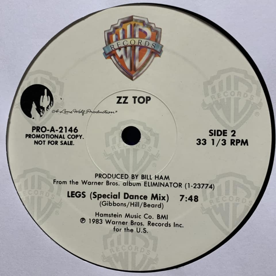 ◆ ZZ Top - Legs (Special Dance Mix) ◆12inch US盤 PROMO ディスコ・ヒット!!_画像3