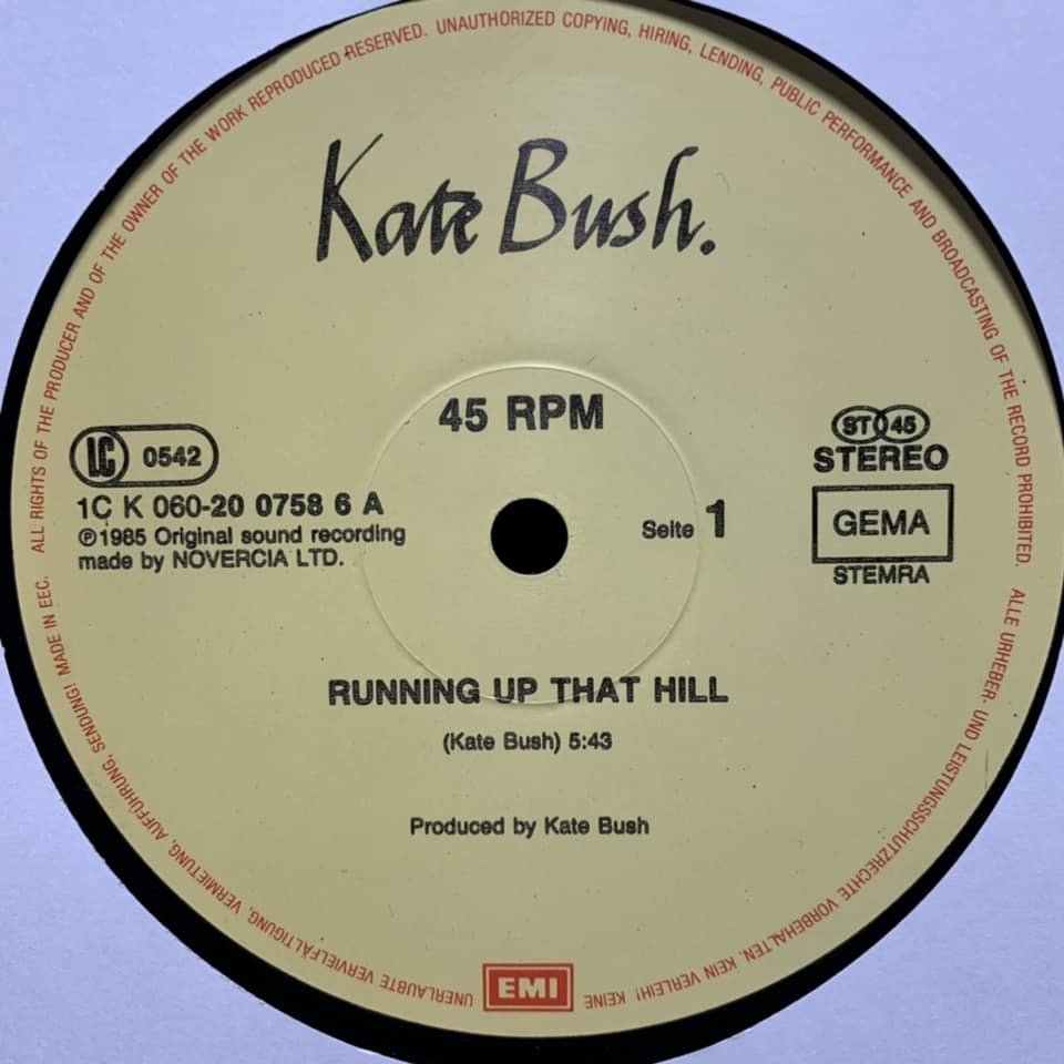 ◆ Kate Bush - Running Up That Hill ◆12inch ドイツ盤　再ヒット!!_画像2