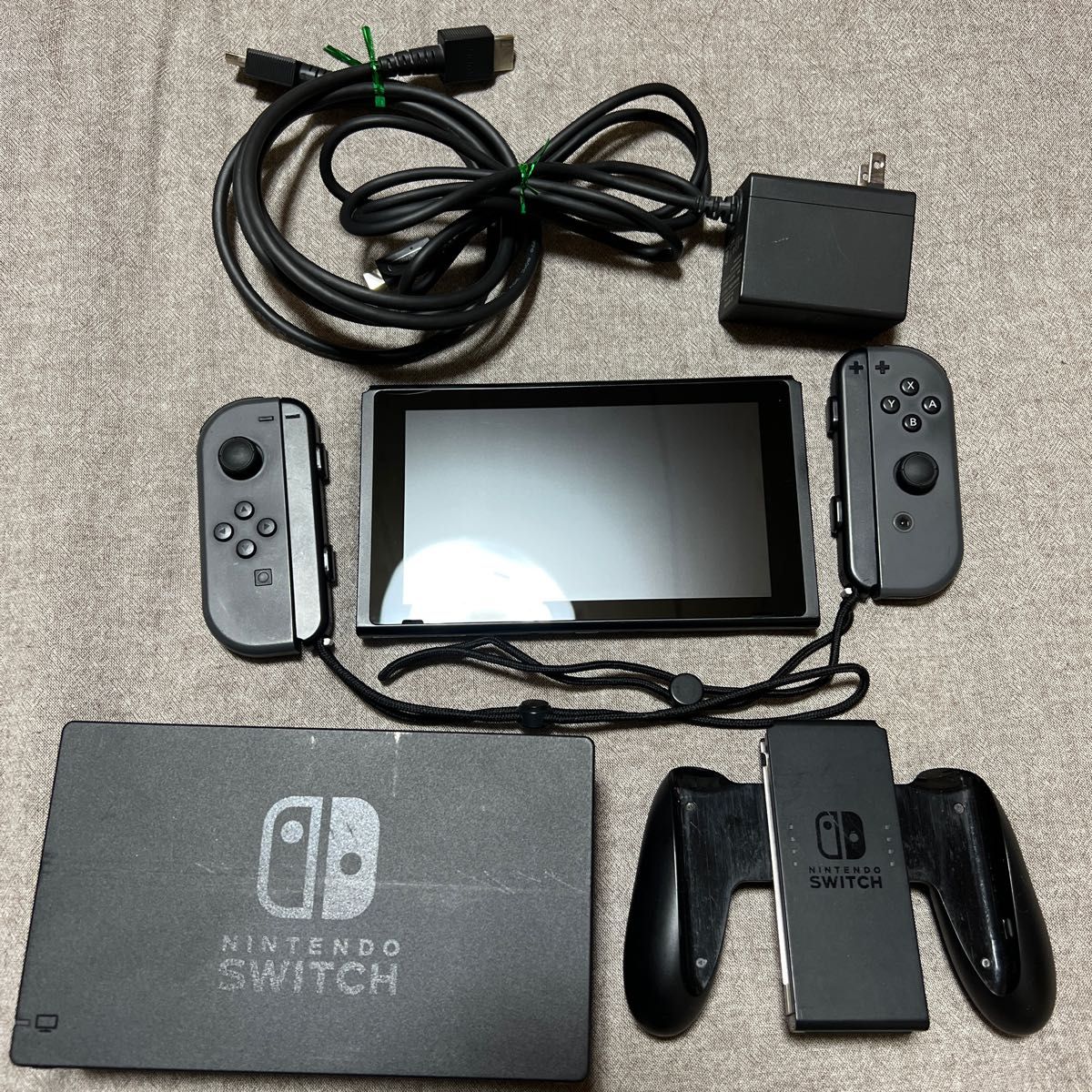 ニンテンドースイッチ Nintendo Switch 任天堂 グレー 本体 一式 ...