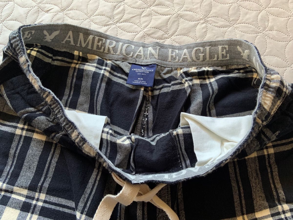 未使用品◇アメリカンイーグル◇AMERICAN EAGLE チェックパンツ ルームウェア M