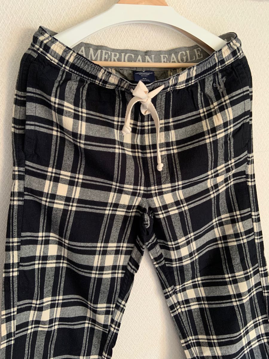 未使用品◇アメリカンイーグル◇AMERICAN EAGLE チェックパンツ ルームウェア M