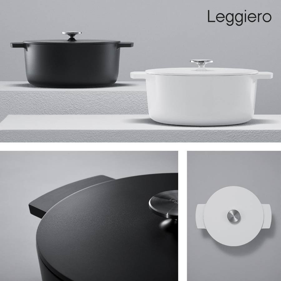 個数限定 リンナイ リンナイ 無水調理鍋 Leggiero(レジェロ) RBO-MN22(WH) 22cm ホワイト 3