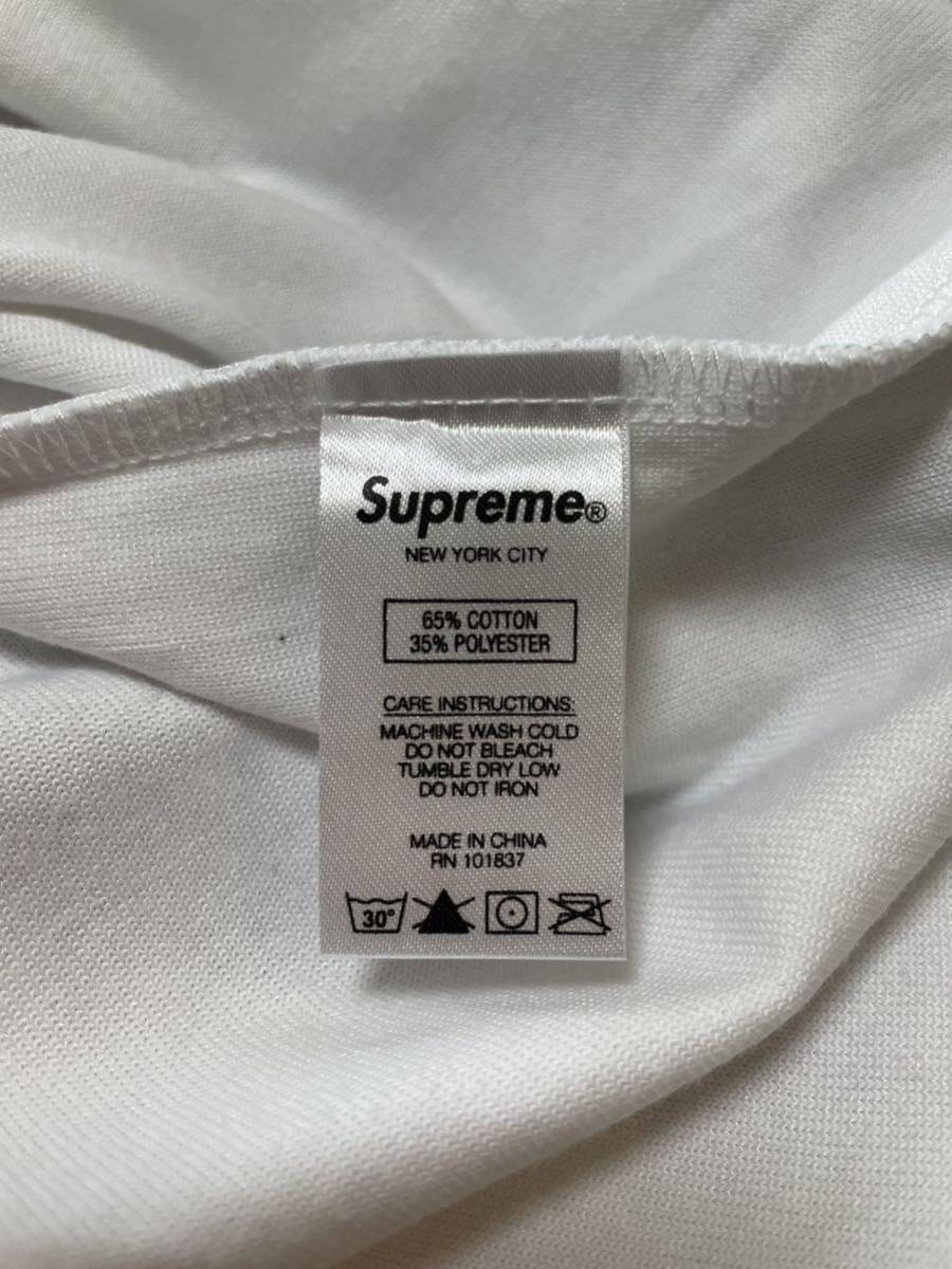 Mサイズ Supreme Chenille Arc Logo S/S Top White Medium 19FW シュプリーム シェニール アーチ  ロゴ 半袖Tシャツ ホワイト 白