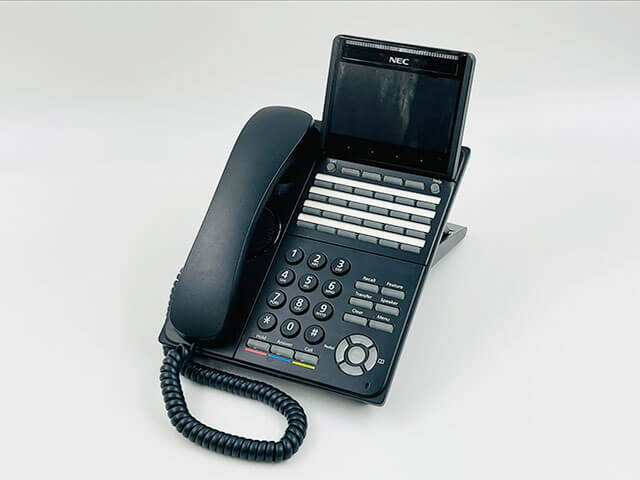 【中古】ITK-24CG-1D(BK)TEL NEC Aspire WX UNIVERGE DT900シリーズ 24ボタンカラーIP多機能電話機【ビジネスホン 業務用 電話機 本体】_画像1
