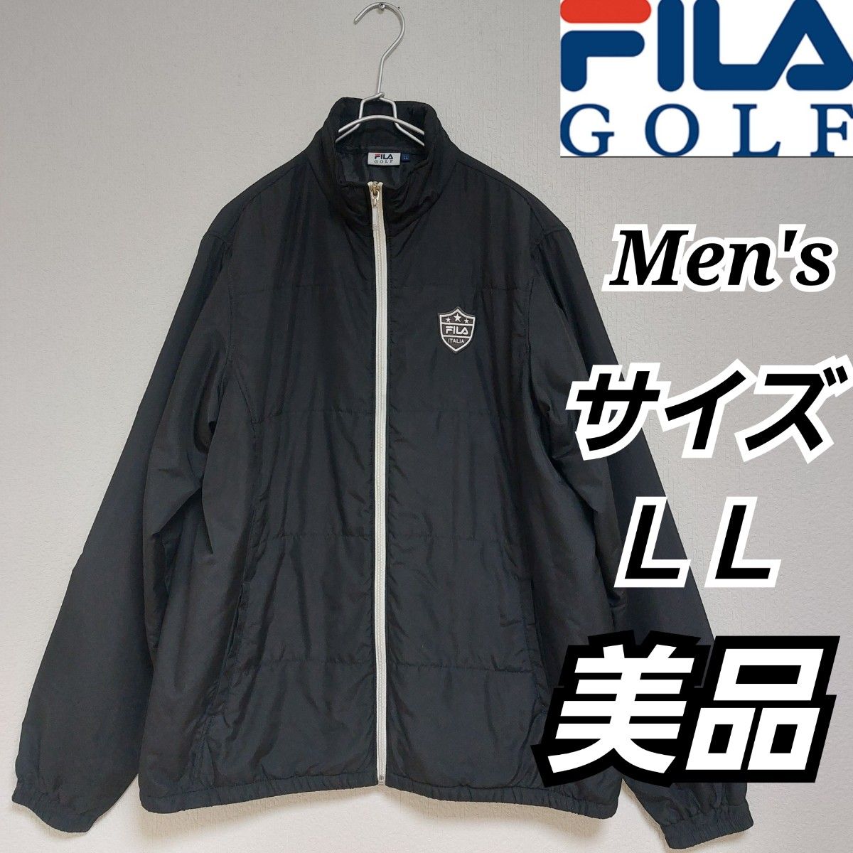 【FILA GOLF】美品/パデット中綿ジャケット/ゴルフウェア/メンズＬＬ　フィラゴルフ