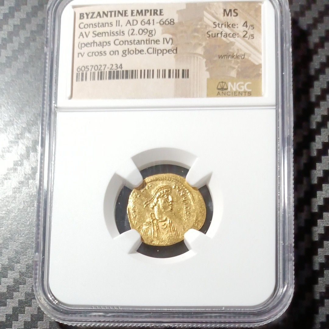 新しい到着 ビザンティン帝国 2003 AD マン島 ゴールドコイン 641-668