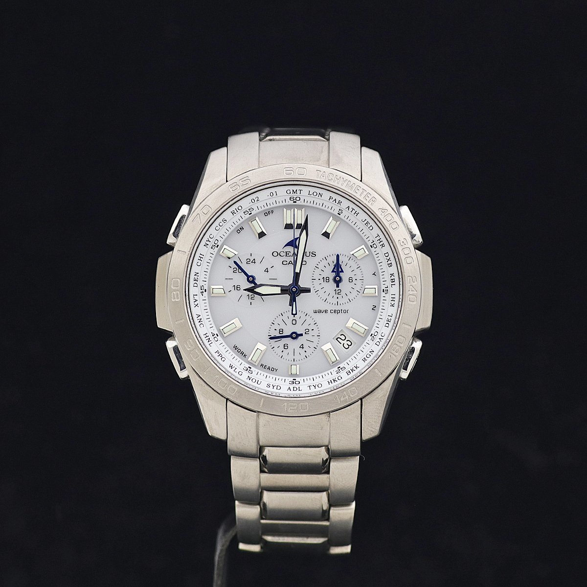 けできるよ】 美品 CASIO カシオ オシアナス OCW-600TDJ-1AJF チタン
