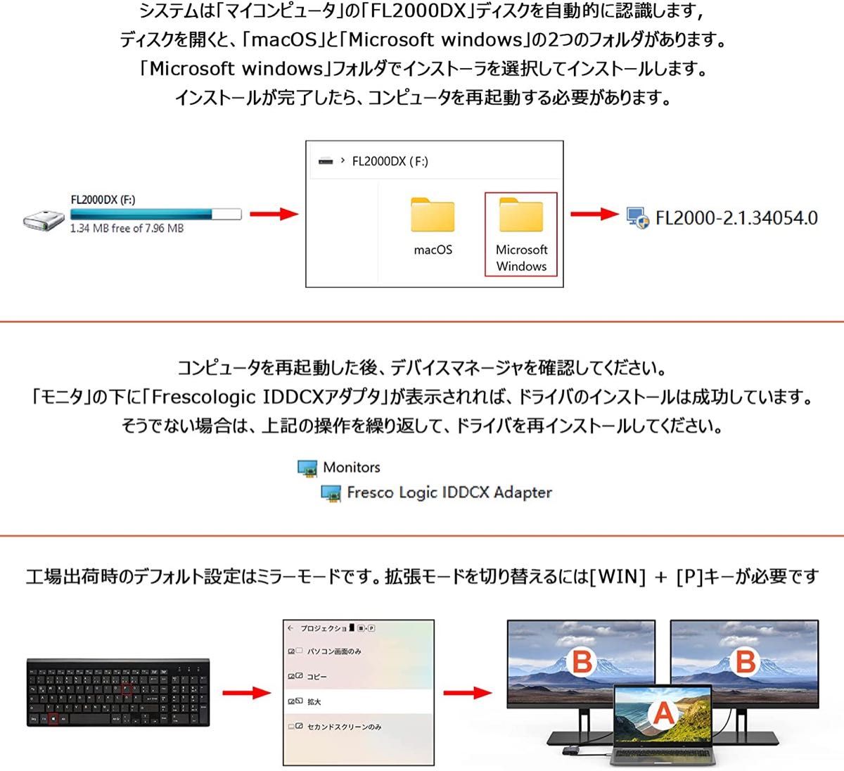 Qwiizlab USB HDMI変換アダプター1080P 60Hz Windows 用