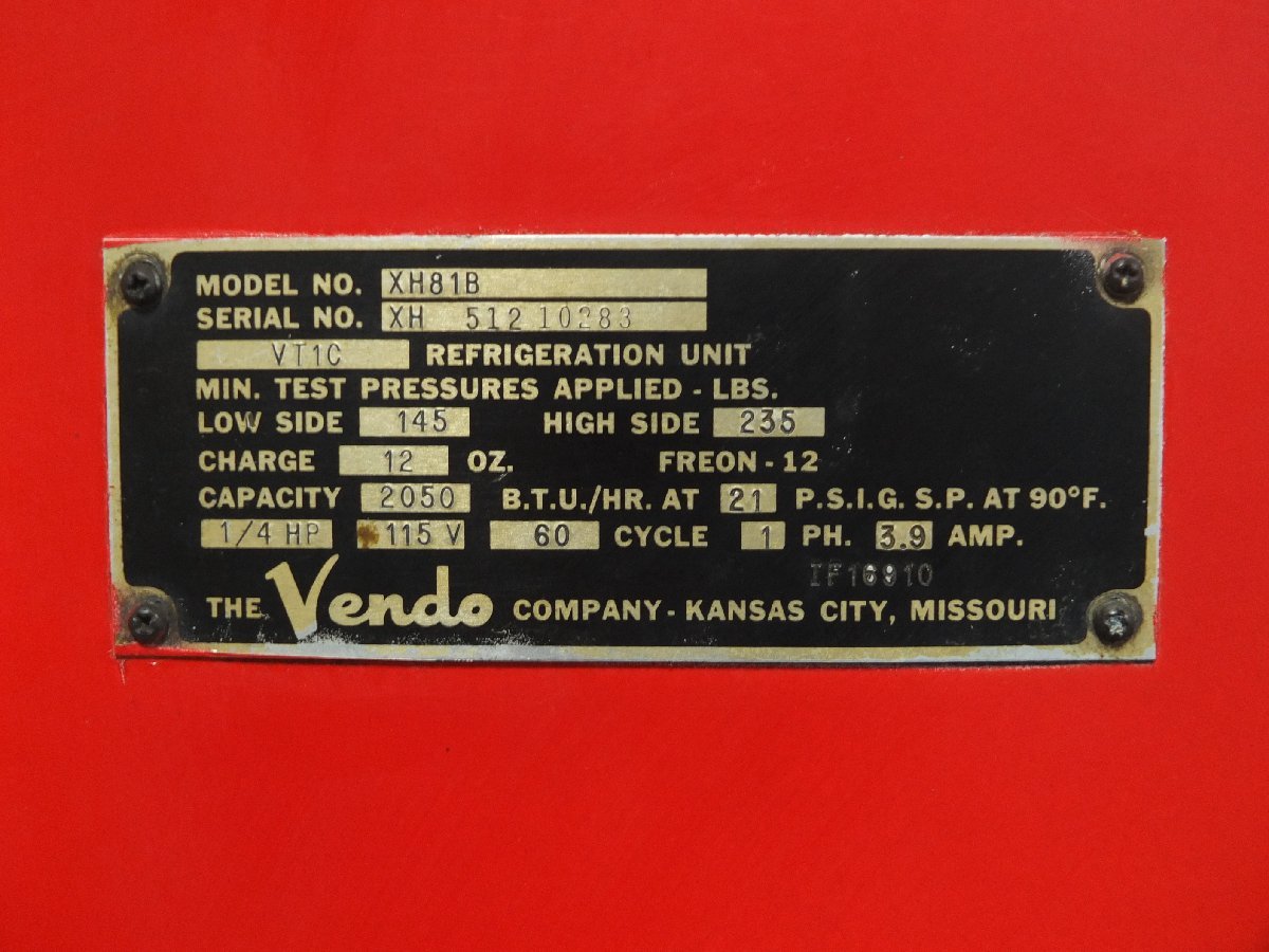 直接引取推奨】激レア 希少 コカ・コーラ Coca-Cola USA製 Vendo 直接引取推奨】激レア 希少 コカ・コーラ Coca-Cola USA製 Vendo