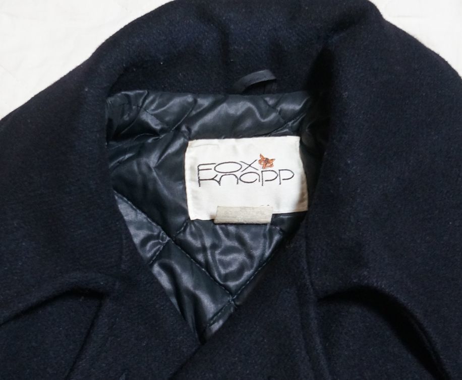  американский производства FOX KNAPP бушлат 42 темно синий PEA JACKET PEA CORT бушлат America производства MADE IN USA