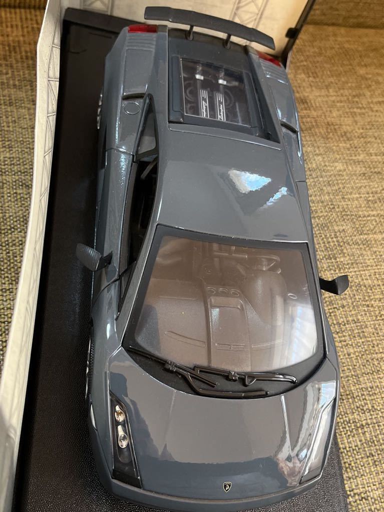 美品1/18 Lamborghini GALLARDO SUPERLEGGERAランボルギーニガヤルド スーパーレジェーラ　グレー　ダイキャストミニカー_画像8