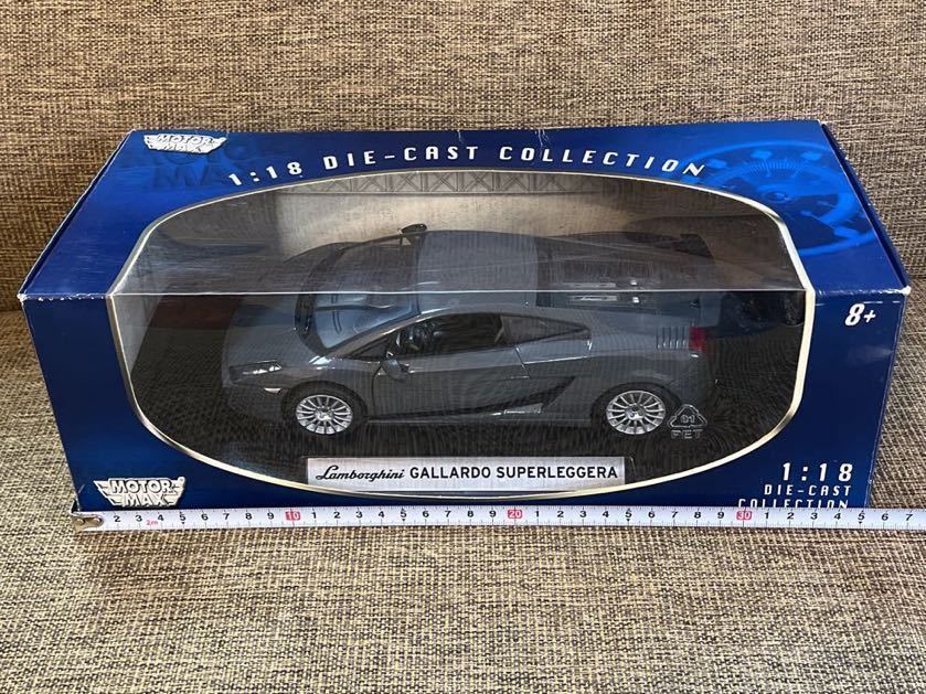 美品1/18 Lamborghini GALLARDO SUPERLEGGERAランボルギーニガヤルド スーパーレジェーラ　グレー　ダイキャストミニカー_画像9