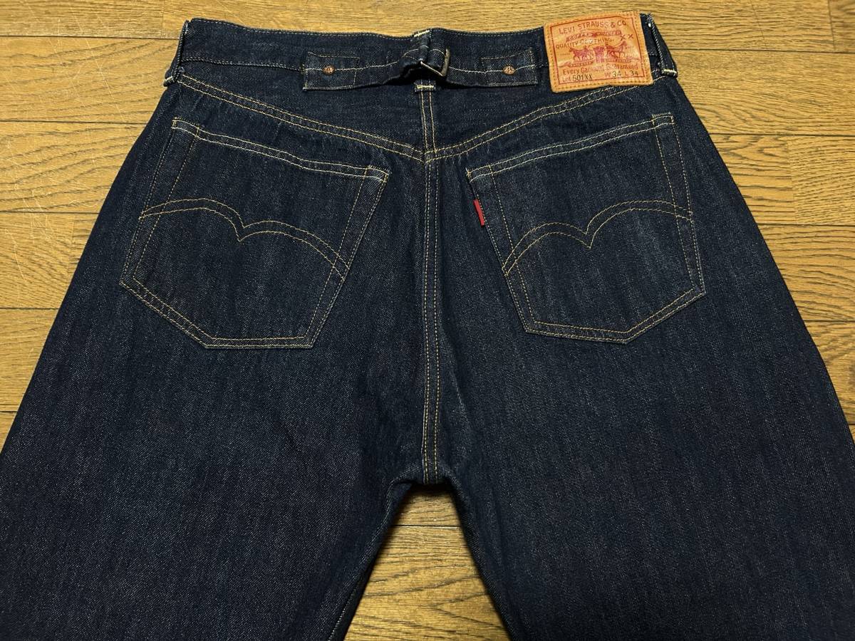 ※Levi's リーバイス 501XX 37501 -0015 セルビッチ シンチバック BIG-E デニムパンツ 濃紺 トルコ製 34 　　　　　　　　 BJBB.AB_画像3