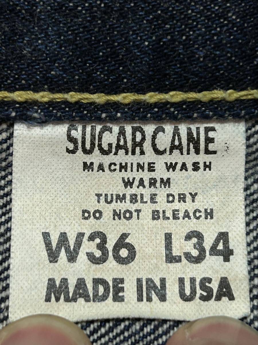 ※東洋エンタープライズ SUGAR CANE シュガーケーン S1946 セルビッチ デニムパンツ 濃紺 大きいサイズ 36 　　　　　 BJBB.AB_画像9