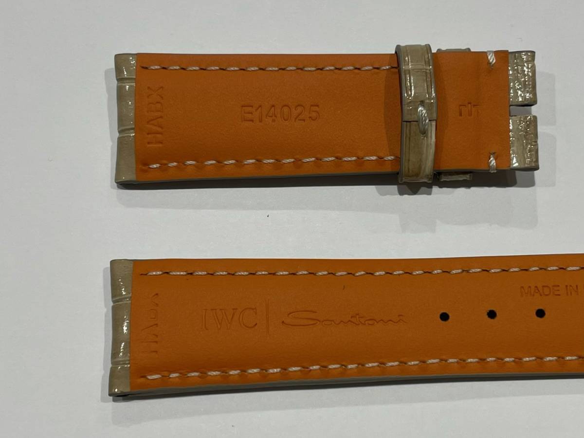 送料無料□新品□IWC純正 アリゲーターベルト(ワニ革) サントーニ 20